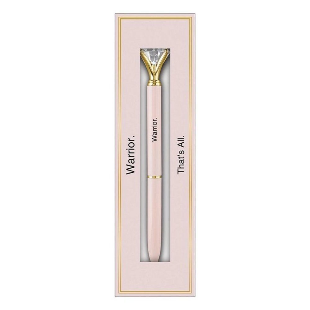 Blush Pink Gem "Warrior" Pen in Gift Box | Jewel-Topped Gift Pen NWT